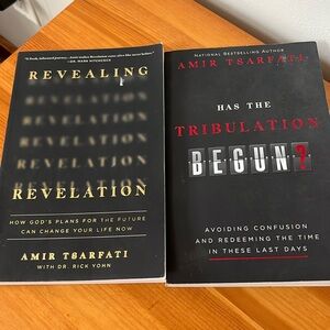 2book set by Amir Tsarfati. “Has the Tribulation Begun?” “Revealing Revelation”